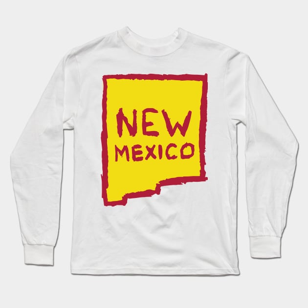 New Mexico Long Sleeve T-Shirt by Very Simple Graph